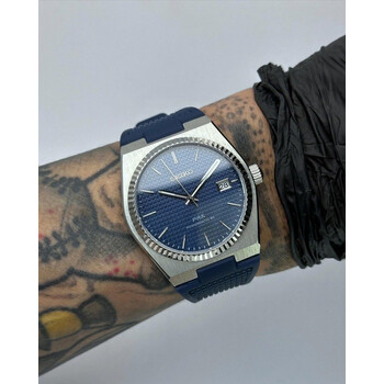 Custom Seiko Mod • Blue Fluted PRX • 40mm